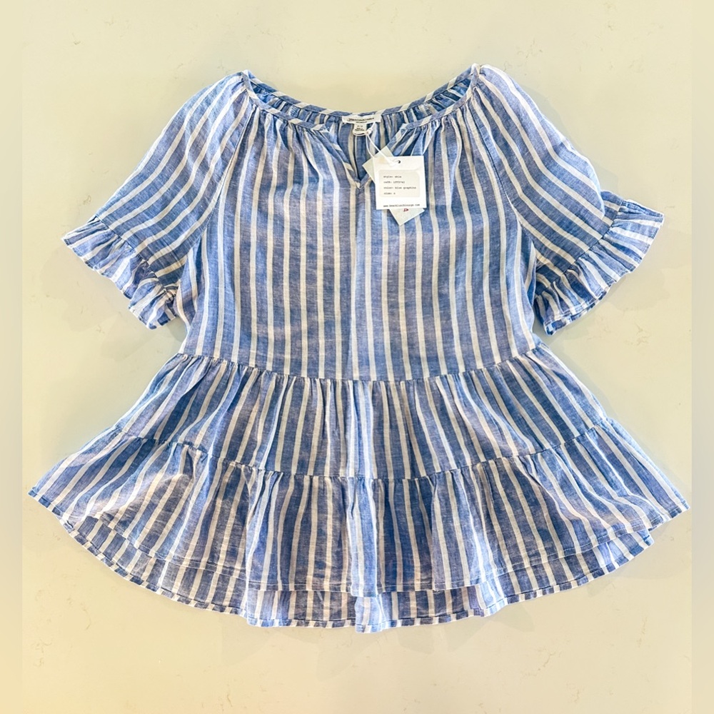 Striped Linen Top